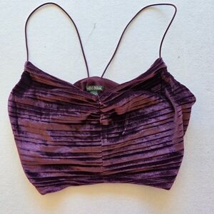 Wild Fable Deep Purple Velvet Camisole